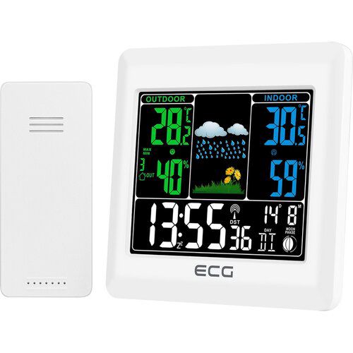 ECG MS 300 White meteostanice, bílá